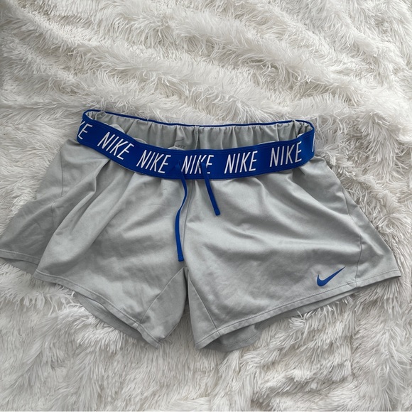 Nike Pants - Nike Dri-fit Blue & Light Gray Shorts